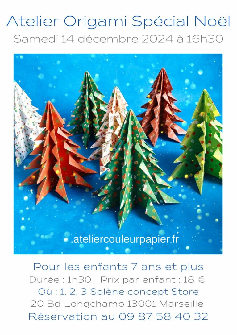 Atelier origami spécial Noël